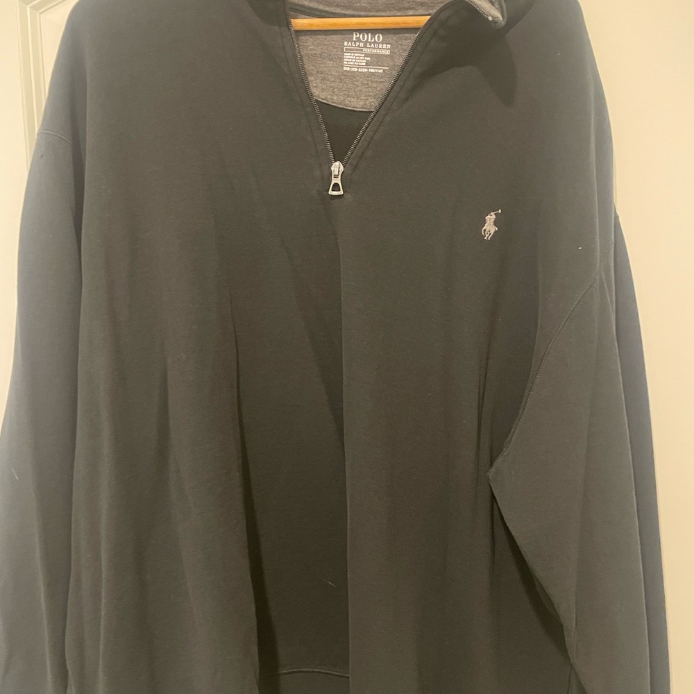 Polo by Ralph Lauren Men's Black Zip-Up Sweater